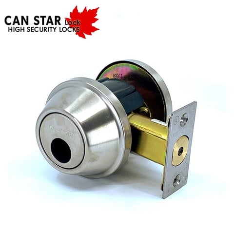 CanStarLock – Grade 2 Deadbolt – US32D (Less Cylinder)