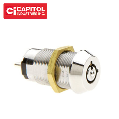 Capitol – S2D321Q-11 – Radial Pin Tumbler Switch Lock – 1 Position Key Removal / KD