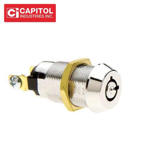 Capitol – S2D327Q-8601-11 – Radial Pin Tumbler Switch Lock – Spring Back Momentary Contact / KA
