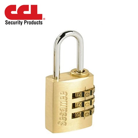CCL – Sesamee 165-Series DIY – 3-Dial Combination Padlock – 30mm / Gold