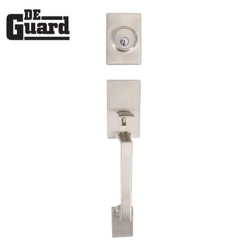 DeGuard Premium Square Contemporary Design Handleset w/ Knob – SS