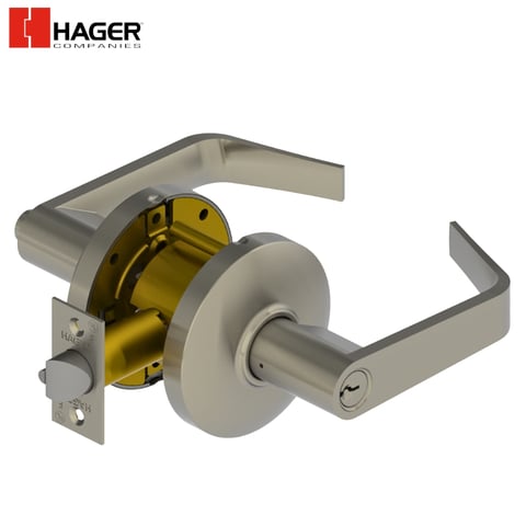 Hager – 3553 – 2-3/4” Lever / Entry (F109) / US26D / Withnell / SCC / KD / ASA