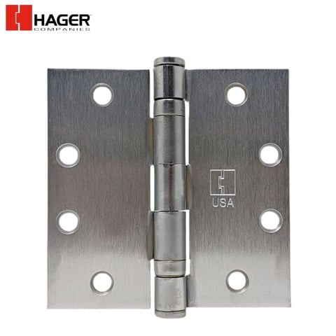 Hager – BB1279 – Full Mortise Ball Bearing Hinge /  4-1/2” x 4” / US26D