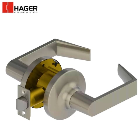 Hager – 3410 – 2-3/4” Lever / Grade 1 Cylindrical / Passage (F75) / US26D / Withnell / ASA