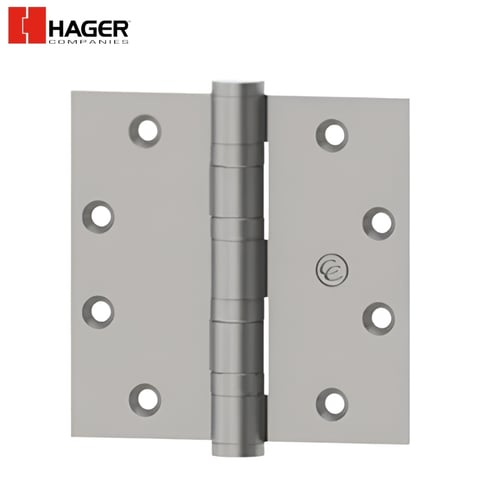 Hager – ECBB1103 – Full Mortise Ball Bearing Hinge / 4-1/2” x 4-1/2” / US32D / NRP