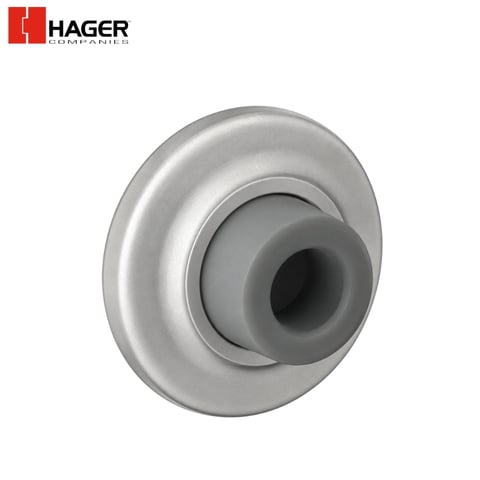 Hager – 234W – Heavy Duty Concave Wall Stop / US26D