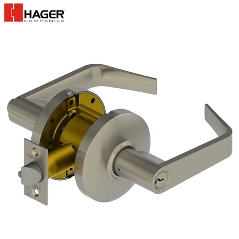 Hager – 3550 – 2-3/4” Lever / Office (F82A) / 26D / Withnell / SCC / KD / ASA