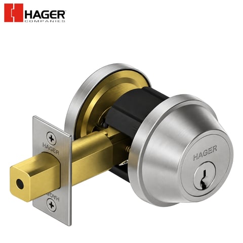 Hager – 3215 – 2-3/4” Deadlock / Grade 2 /  Cylinder x Thumbturn (E2152) / 26D / SCC / KD