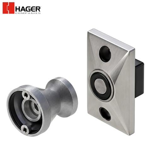 Hager – 380F – Flush Mount Electromagnetic Door Holder / 12 x 24V LS