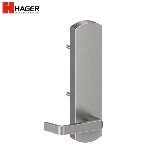 Hager – 45BE Blank Escutcheon Exit Device / 4500 Series – Grade 1 / US26D Satin Chrome / Withnell / REV2