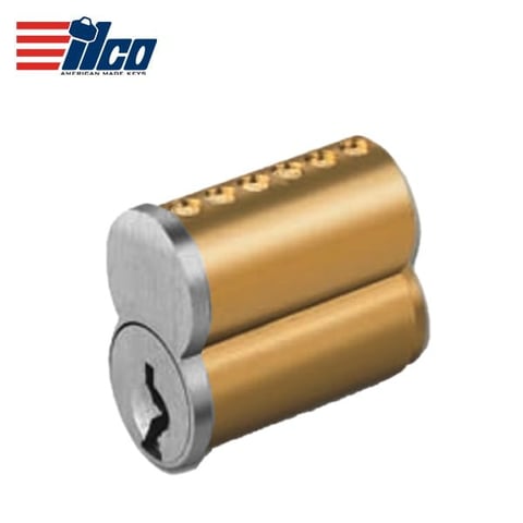 ILCO – 28016-BF SFIC Core – 6-Pin – Uncombinated – F Keyway – 26D- Satin Chrome