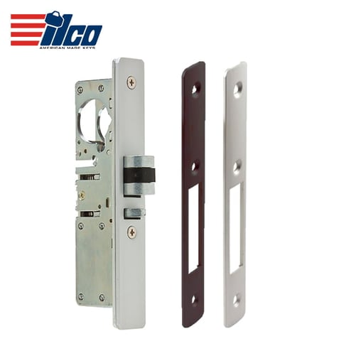 ILCO – Deadlatch Mortise Lock 31/32” / Right Hand / Clear and Dark Bronze Flat Faceplates