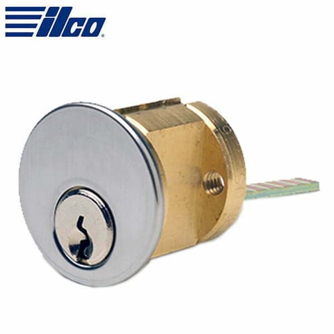 ILCO – 7075 Rim Cylinder SC1 Schlage C Keyway / 5 Pin / Long Standard 2 3 ⁄ 8” / 26D- Satin Chrome / KD
