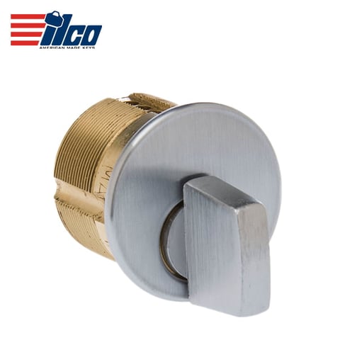 ILCO – 7201 – Thumb Turn Mortise Cylinder / 1-1/4″ / Adams Rite Cam / 26D – Satin Chrome