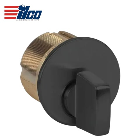 ILCO – 7241 – Thumb Turn Mortise Cylinder / 1 1/2″ / Yale – Black Aluminum