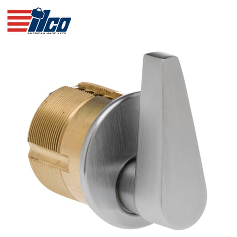 ILCO – ADA7181 – Thumb Turn Mortise Cylinder / 1 1/8″ / Adams Rite Cam / 26D – Satin Chrome