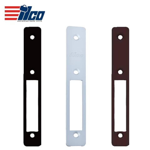 ILCO – Deadbolt Faceplate – Bevel – Right Hand – Finish: Clear / Duronotic Dark Bronze / Black