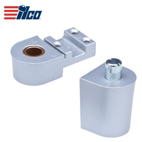 ILCO – 1/8″ Recessed Kawneer Top Pivot Set / Offset Pivot Hinge / Half Surface / Clear