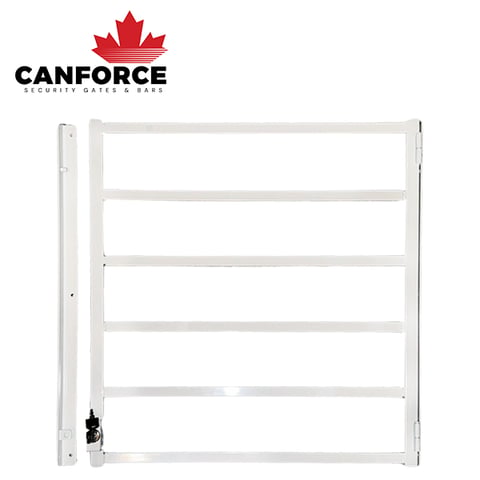 CANFORCE – Extendable Security Window Guard – 6-Bars – Height 26″- Extendable Width
