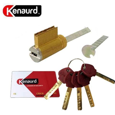 Kenaurd High Security – (Key-In-Knob) KIK Cylinder – 06 Keyway – 26D – Satin Chrome