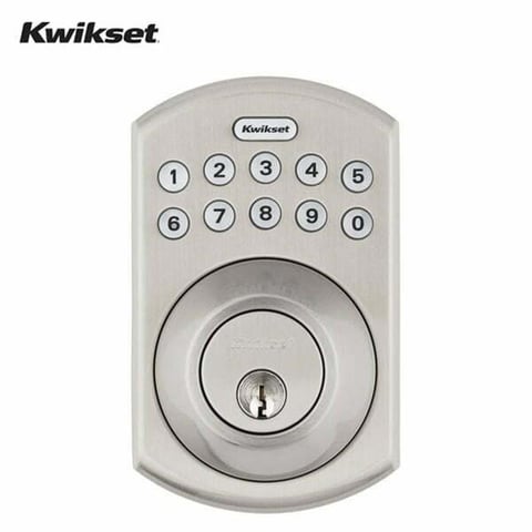 Kwikset – 264 Traditional Electronic Deadbolt / Keypad (Satin Nickel)