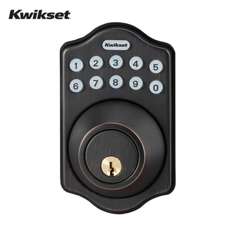 Kwikset Arch Electronic Deadbolt with Lighted Keypad (Venetian Bronze)