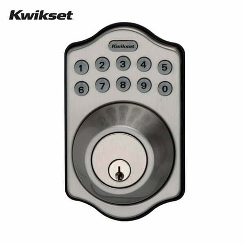 Kwikset Arch Electronic Deadbolt with Lighted Keypad (Satin Nickel)