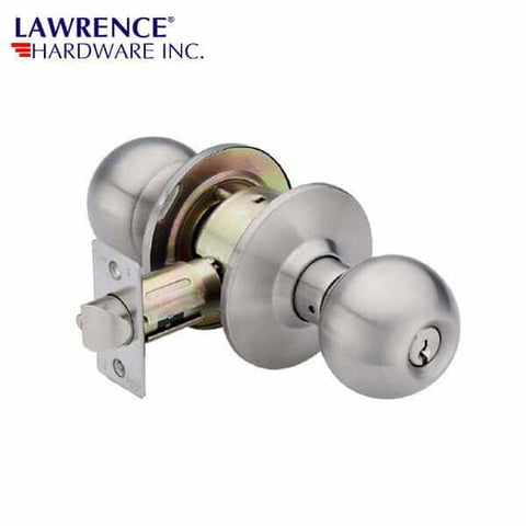LAWRENCE HARDWARE 5300 SERIES – Classroom / Ball Knob / Door Knob / US26D Grade 2 / LH5305B
