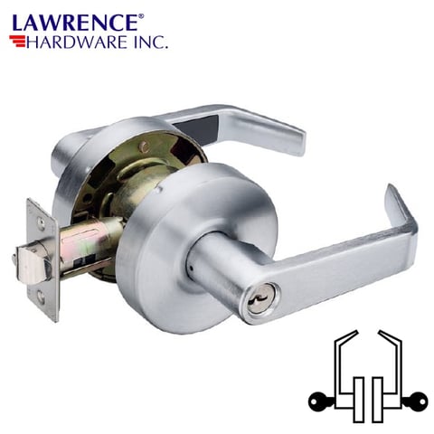 LAWRENCE HARDWARE 5300 SERIES – Communicating / US26D Lever Lockset (Double classroom) / LH5325