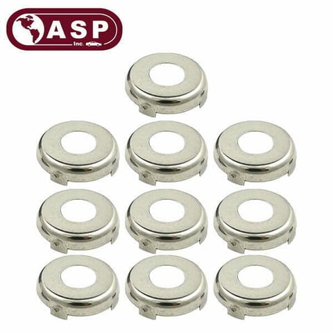 ASP – 10 Pack Toyota GM Mitsubishi / Face Cap for Door / Trunk / Gas Lock / Chrome / P-41-201