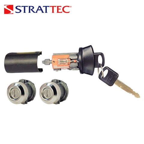 Strattec – 1996-2007 Ford / Ignition Lock & Door Kit / Coded / 7012802