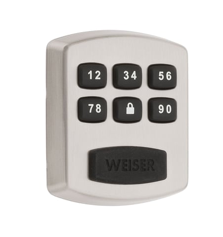 Weiser Powerbolt 1 Electronic Lock – Satin Nickel