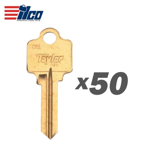 ILCO – AR1-BR ARROW Key Blank / 50 Pack / AR1-BR-50PK