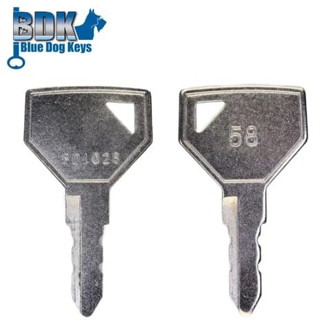 BlueDogKeys – BD1028 – John Deere / Yanmar / 52160 / 194155 / 52160 #58