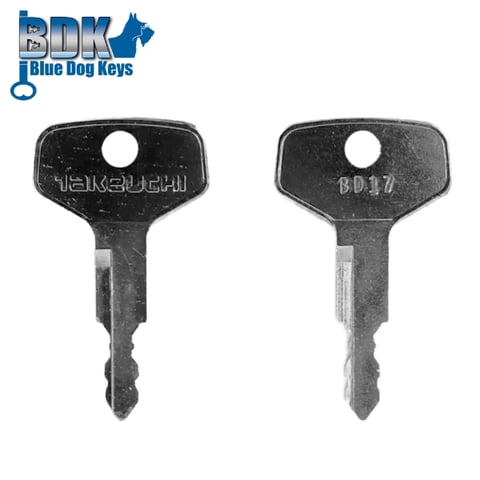 BlueDogKeys – BD17 – Gehl / Hitachi / Mustang / Holland / Takeuchi