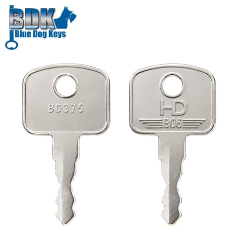 BlueDogKeys – BD375 – Plain Head – Bobcat / Bomag / Cat / Dynapac / Ford / Gehl / JCB / SkyTrak / Volvo
