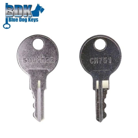 BlueDogKeys – BD467M – Plain Head Southco Blank Key / CH751