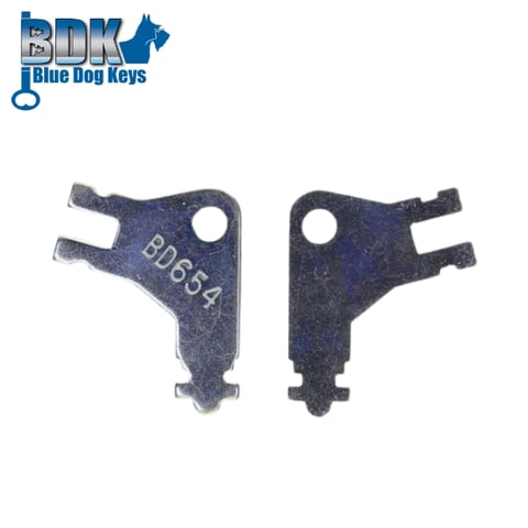 BlueDogKeys – BD654 – Dispenser GP / San Jamar Blank Key