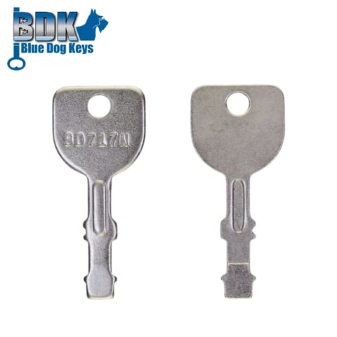 BlueDogKeys – BD717N – Equipment Cadet Deere Honda Indak Kubota Blank Key