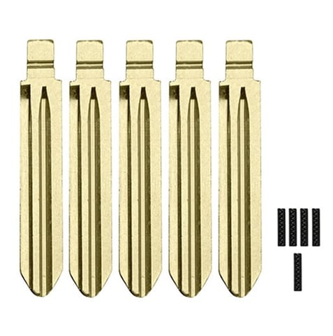 5-Pack Hyundai/Kia HYN14RT Flip Key Blade w/ Roll Pins for OEM Remotes