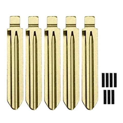 5-Pack Kia HYN14R Flip Key Blade w/ Roll Pins for OEM Remotes