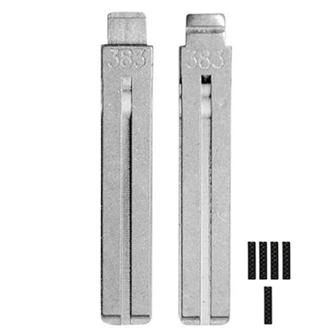 5-Pack Hyundai KIA7 Remote Flip Brass Blade w/ Roll Pins for OEM Remotes