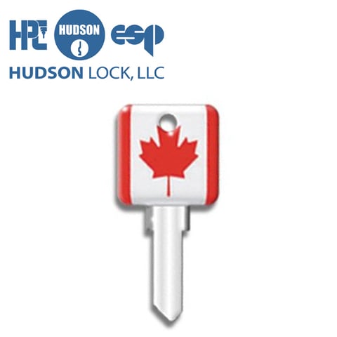 Hudson Lock Krafty Keys – Canadian Flag Key Blank – SC1