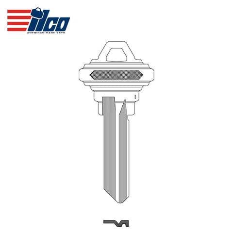 ILCO – 101-E Schlage Key Blank / 6 Pin Or Disc / Nickel Plate