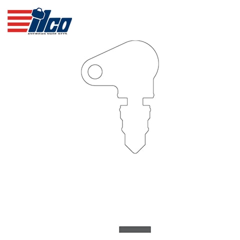 ILCO – 1147 Yard Tractor Key Blank