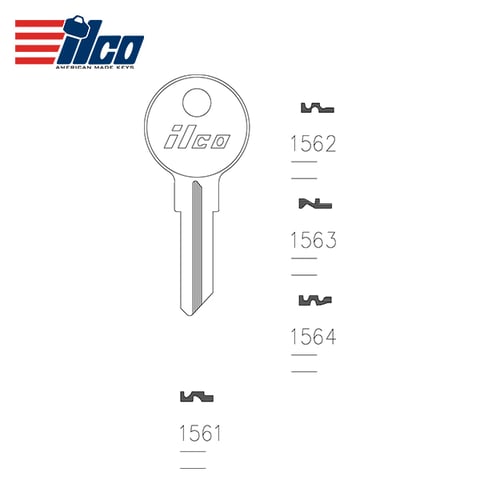 ILCO – 1564 Hudson Key Blank