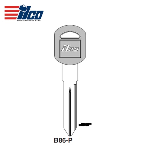ILCO – B86-P GM Plastic Head Key