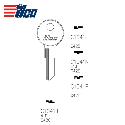 ILCO – C1041P Chicago Key Blank