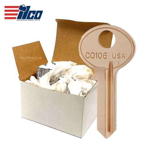 ILCO – CO106-BR Corbin Key Blank / 250 Pack