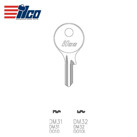 ILCO – DM31 Key Blank